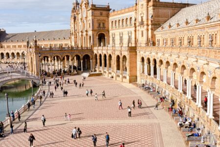 Seville building Spain with 8 Days Spain Package: Madrid, Granada, Seville & Barcelona