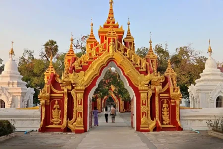Pagoda Kuthodaw Stupas Mandalay Burma Myanmar