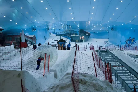 SKI in DUBAI part of Dubai tour package from Hyderabad