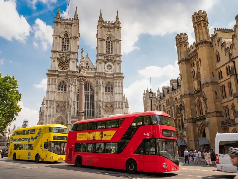 London-Bus-Yellow-Red IMAD Travel Best Travel Agents in Hyderabad