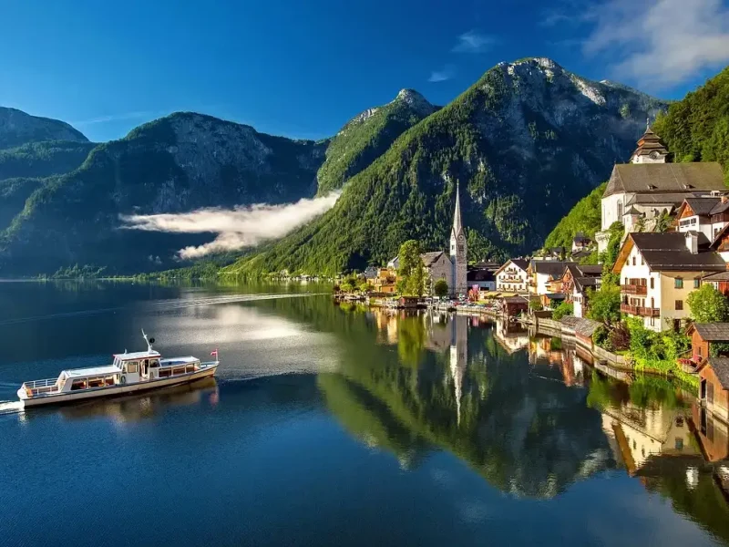 Hallstatt-Austria-Mountain-Lake-Lake-Alps-Summer Part of Europe Honeymoon packages from India from IMAD Travel