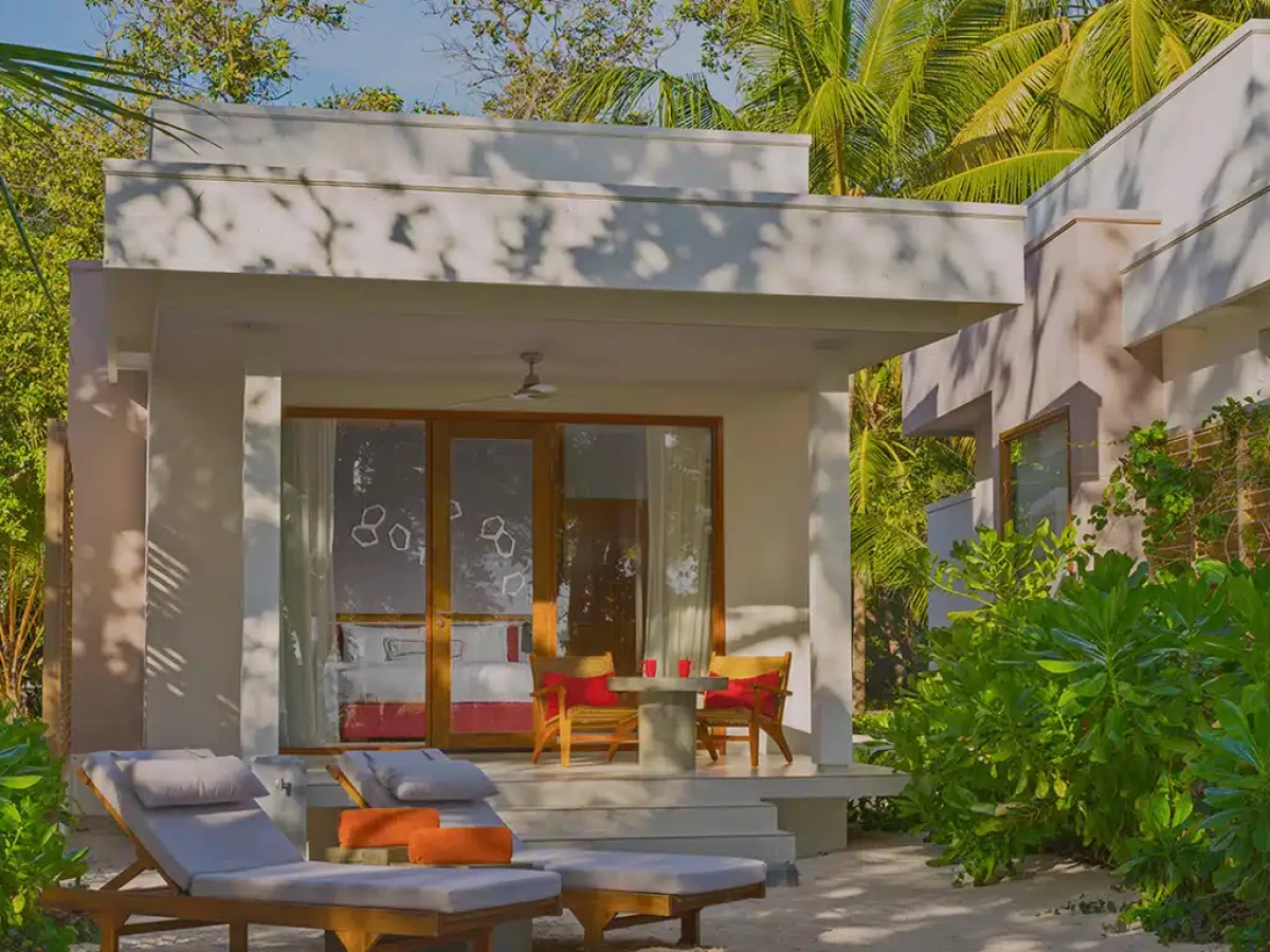 Beach Bungalows in Maldives Ocean View Accommodation 2 at Dhigali