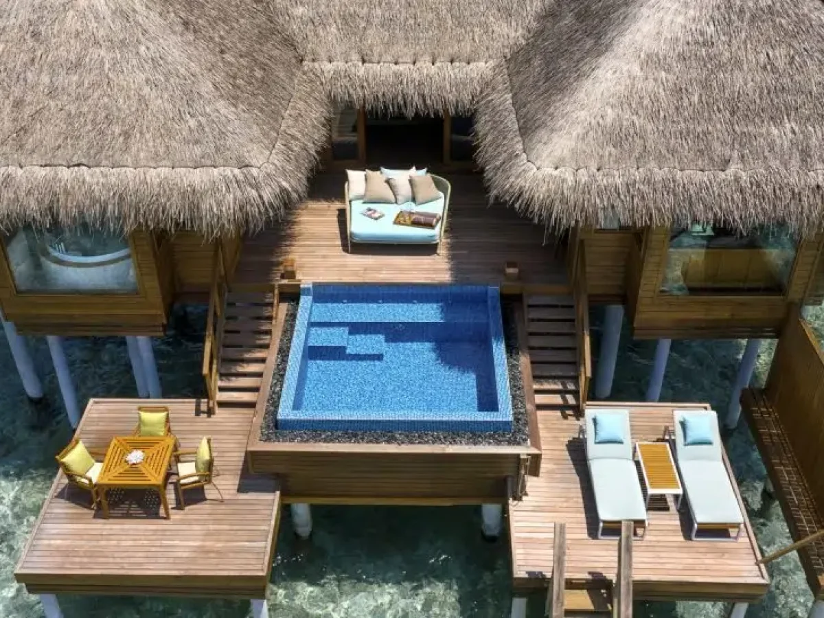 Huvafen-Fushi-Ocean-Bungalow-with-Pool-Ariel-Front