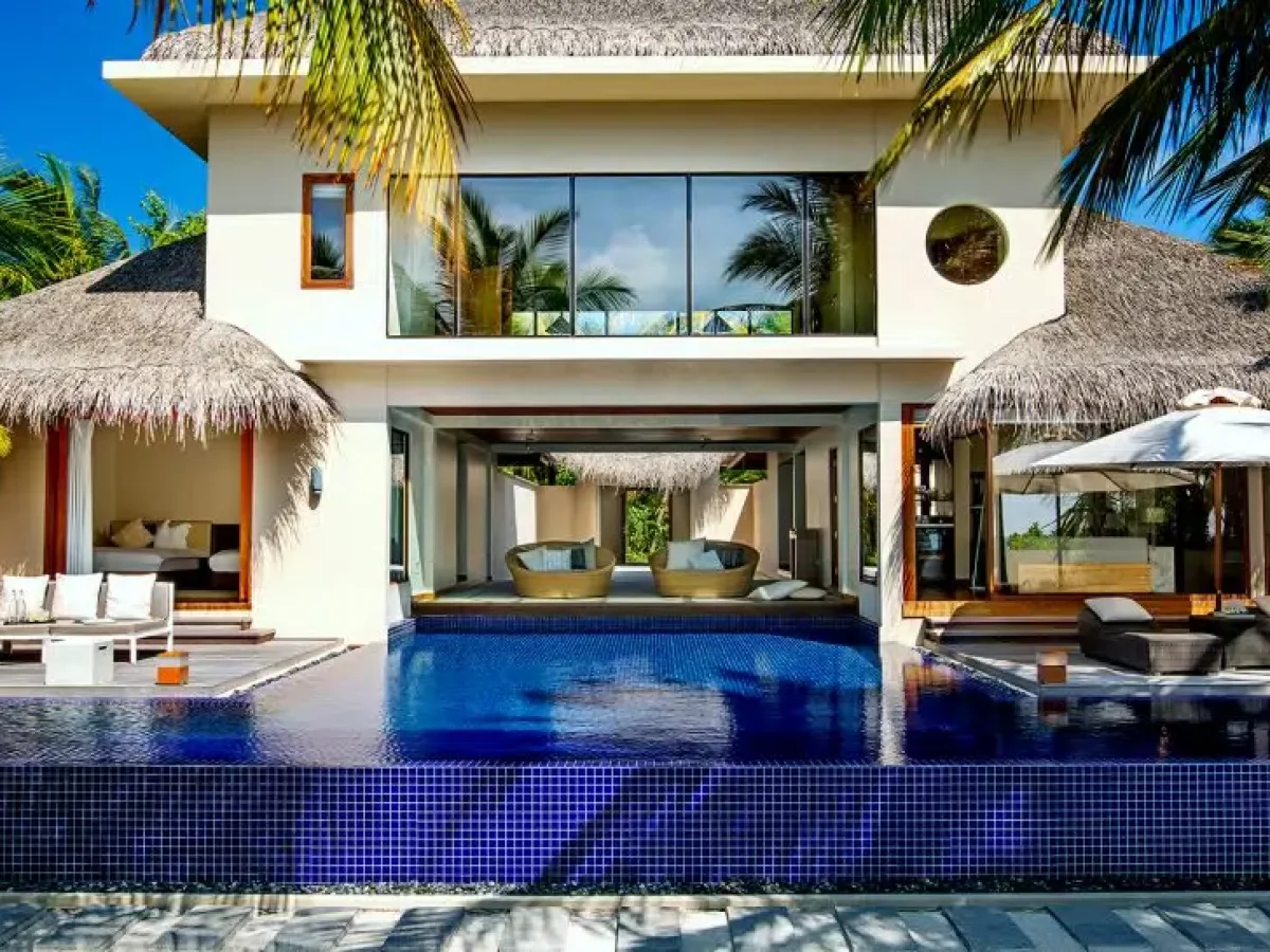 Huvafen-Fushi-Two-Bedroom-Beach-Pavilion-Exterior-Front