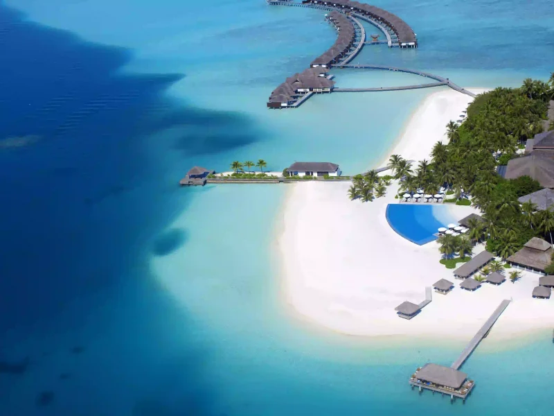 Velassaru Maldives Aerial Close Up