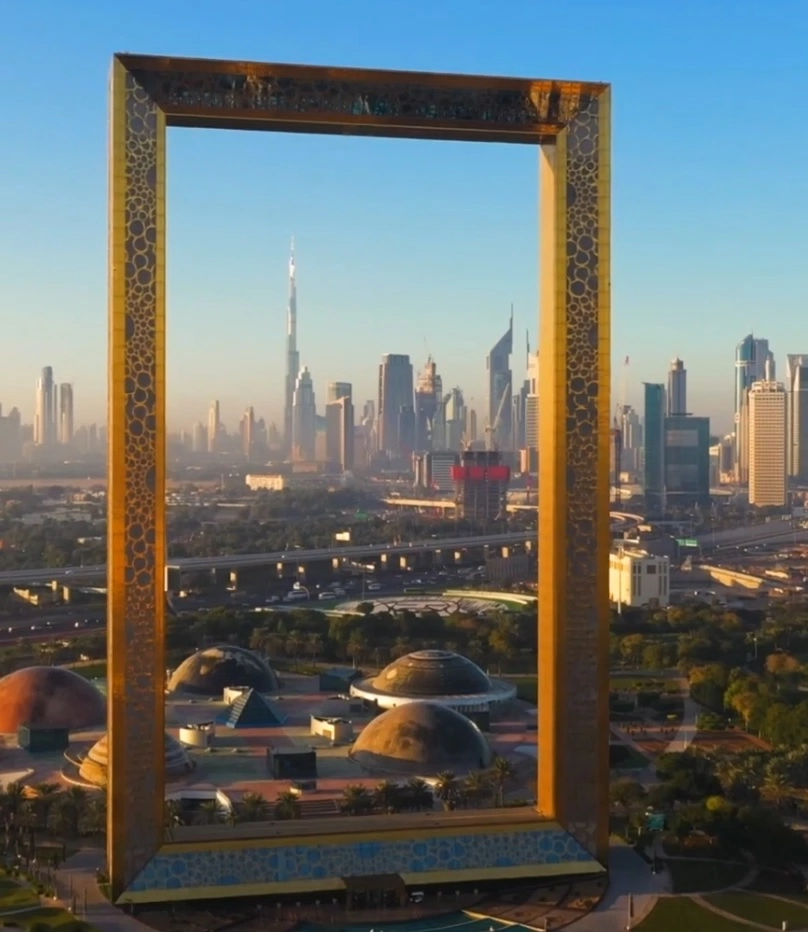 Dubai Frame from Dubai tour package from Hyderabad