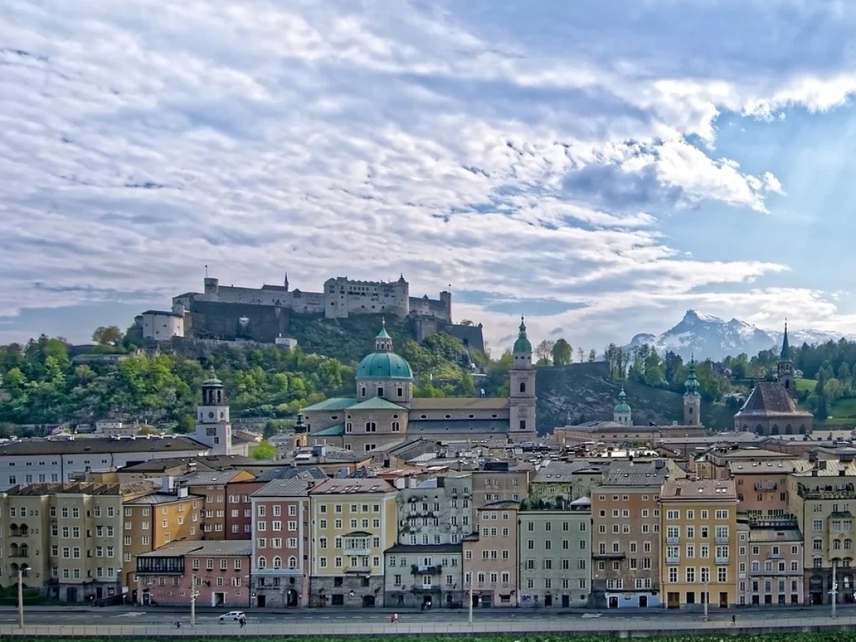 Salzburg,Austria famous honeymoon destination in Europe in couple who loves architecture