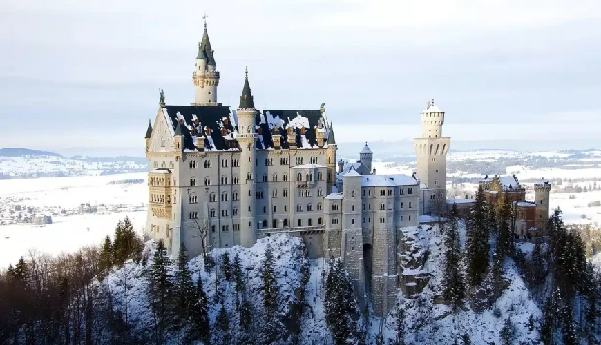 Neuschwanstein Castle Germany Winter one of the Best time to visit Europe