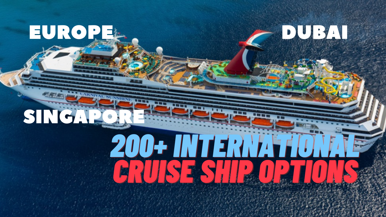 200+ International Cruise Ship Tours packages