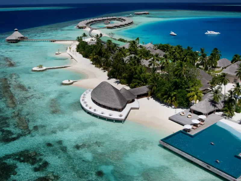 Huvafen Fushi Luxury resort part of Maldives Packages from Hyderabad from IMAD Travel