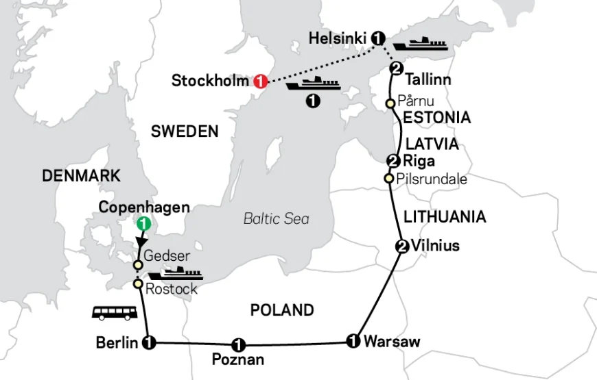 Exclusive 14 Days Baltic States and Scandinavia tour package