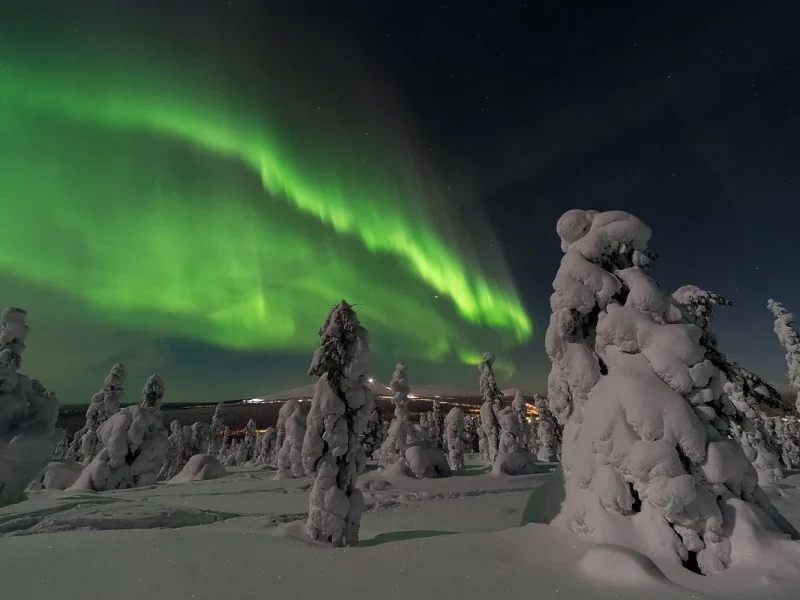 Finland Northern Aurora borealis part of Finland honeymoon packages from Hyderabad from IMAD Travel