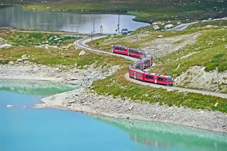 Bernina Express train, part of 9-day Switzerland holiday package from IMAD Travel