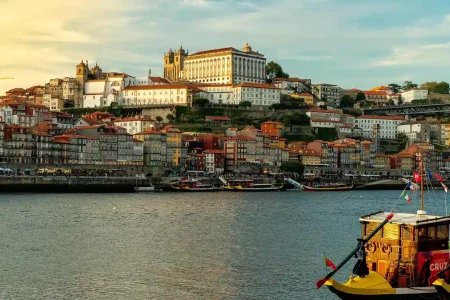View from Douro River Porto part of 11 Days Camino de Santiago Package