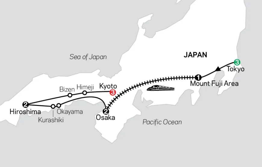 Exclusive 12 Days Japan Tour Package from Tokyo – Osaka – Hiroshima To Kyoto