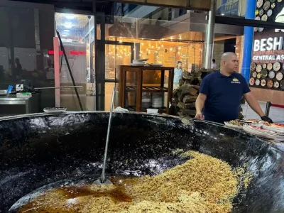 Besh Qozon, the city’s famous plov centre with IMAD Travel