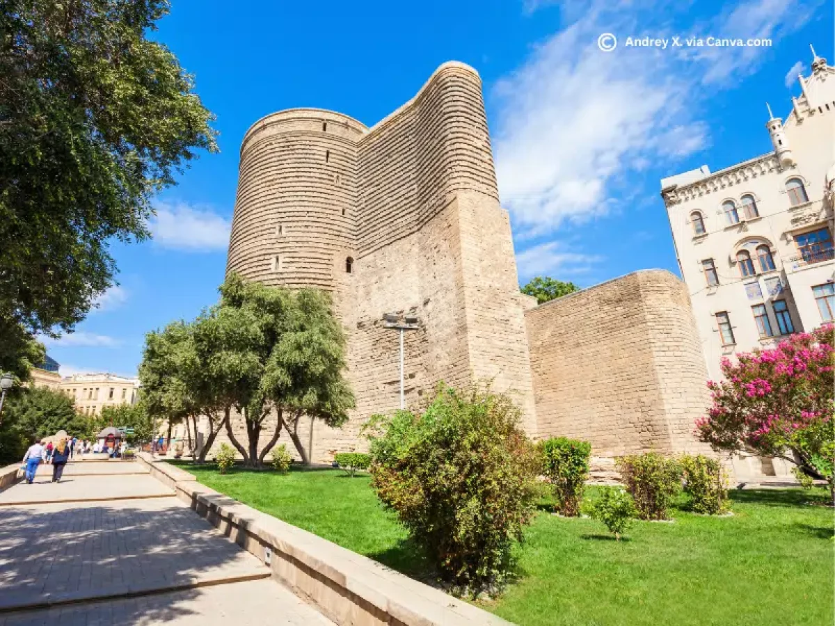 Maiden Tower in Baku - Old City of Baku