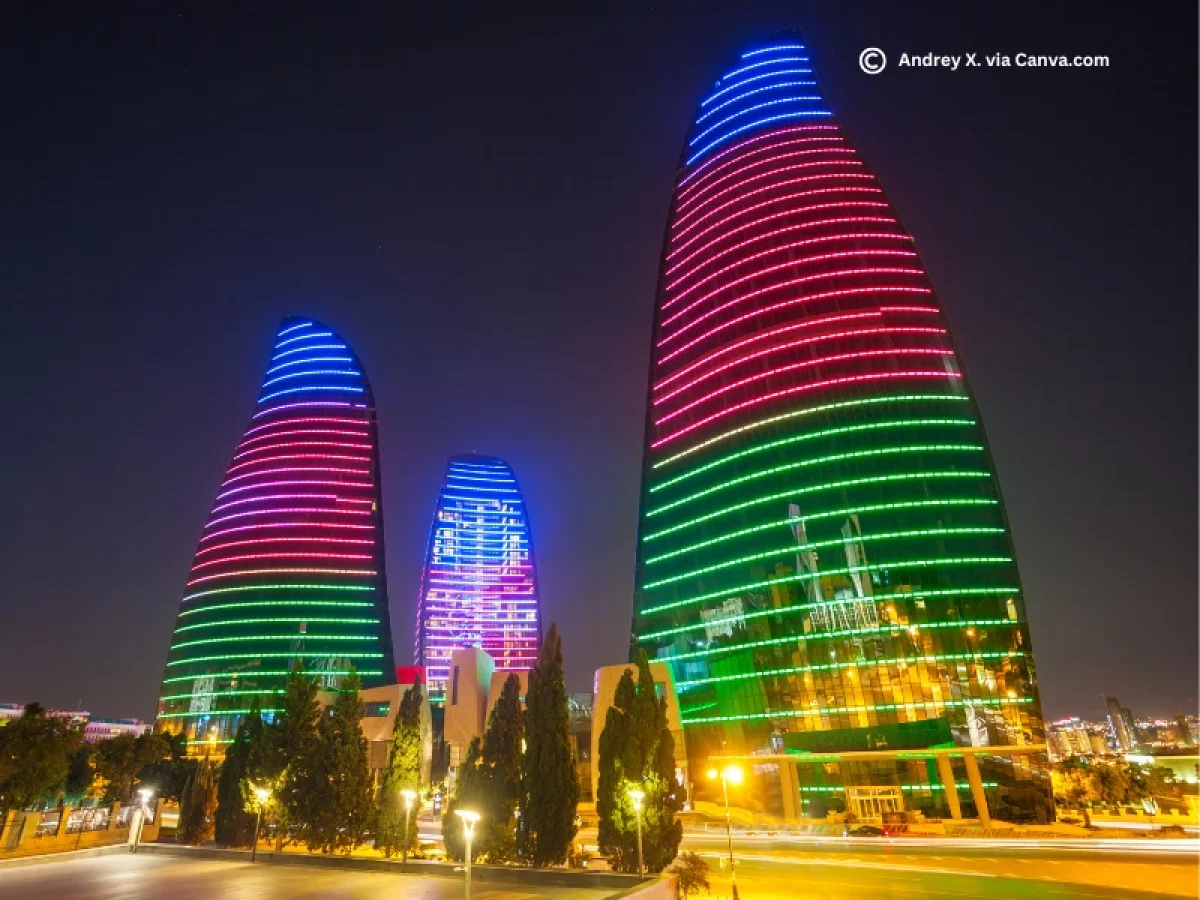 Marvel at the Flame Towers from IMAD Travel
