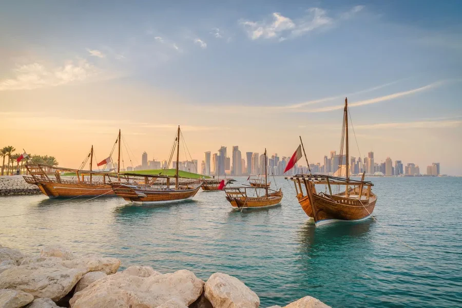 Dhow Cruise with enjoy panoramic Doha skyline views with IMAD Travel in 4 Days Qatar Travel Package from India