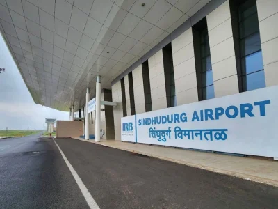 Fly91 flight at Chipi Sindhudurg airport connecting Navi Mumbai 2026