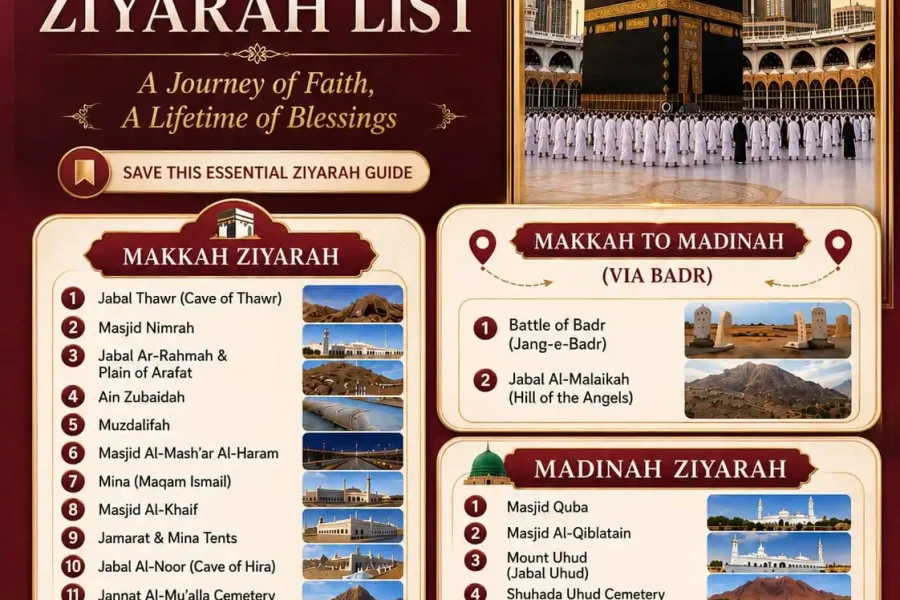 Premium 15 Days Umrah Group Package 2026 from Hyderabad
