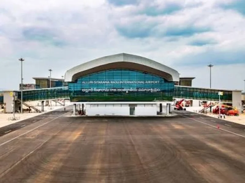 Alluri Sitarama Raju International Airport Bhogapuram terminal serving Visakhapatnam flights 2026