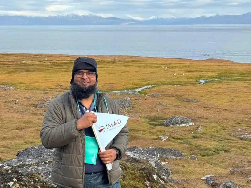 Hamed Ali - Alkhornet, the distinctive mountain at the northern entrance to Isfjorden