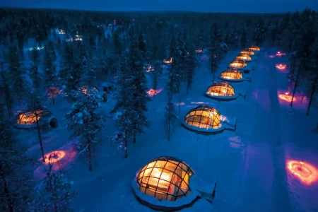 Arctic Trail - 11 Days in Finland, Norway & Sweden - A night in a glass igloo at Kakslauttanen Arctic Resort with IMAD Travel