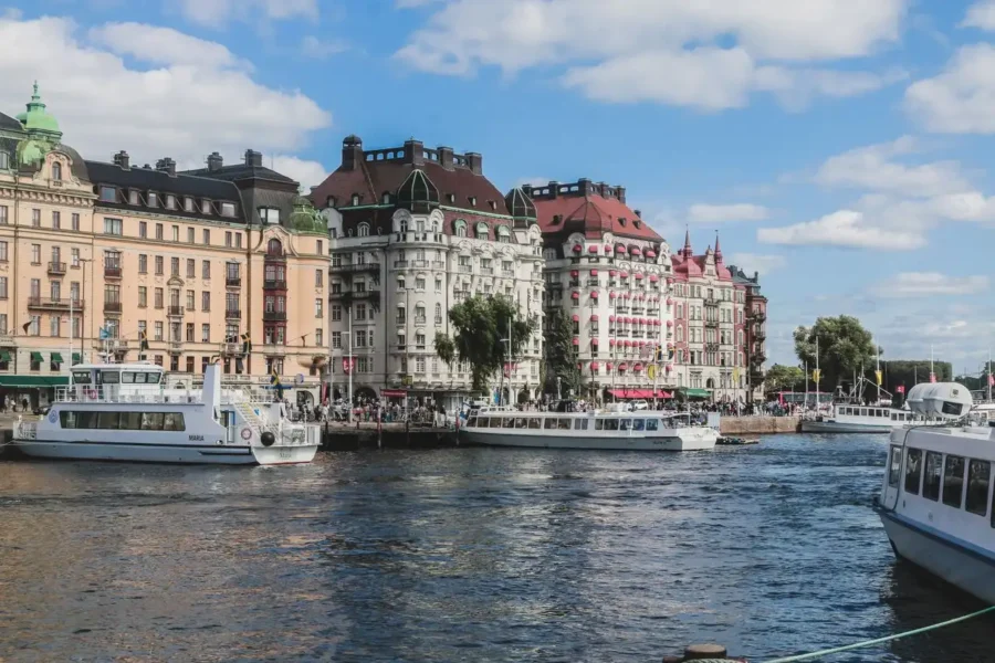 Charming view of Stockholm